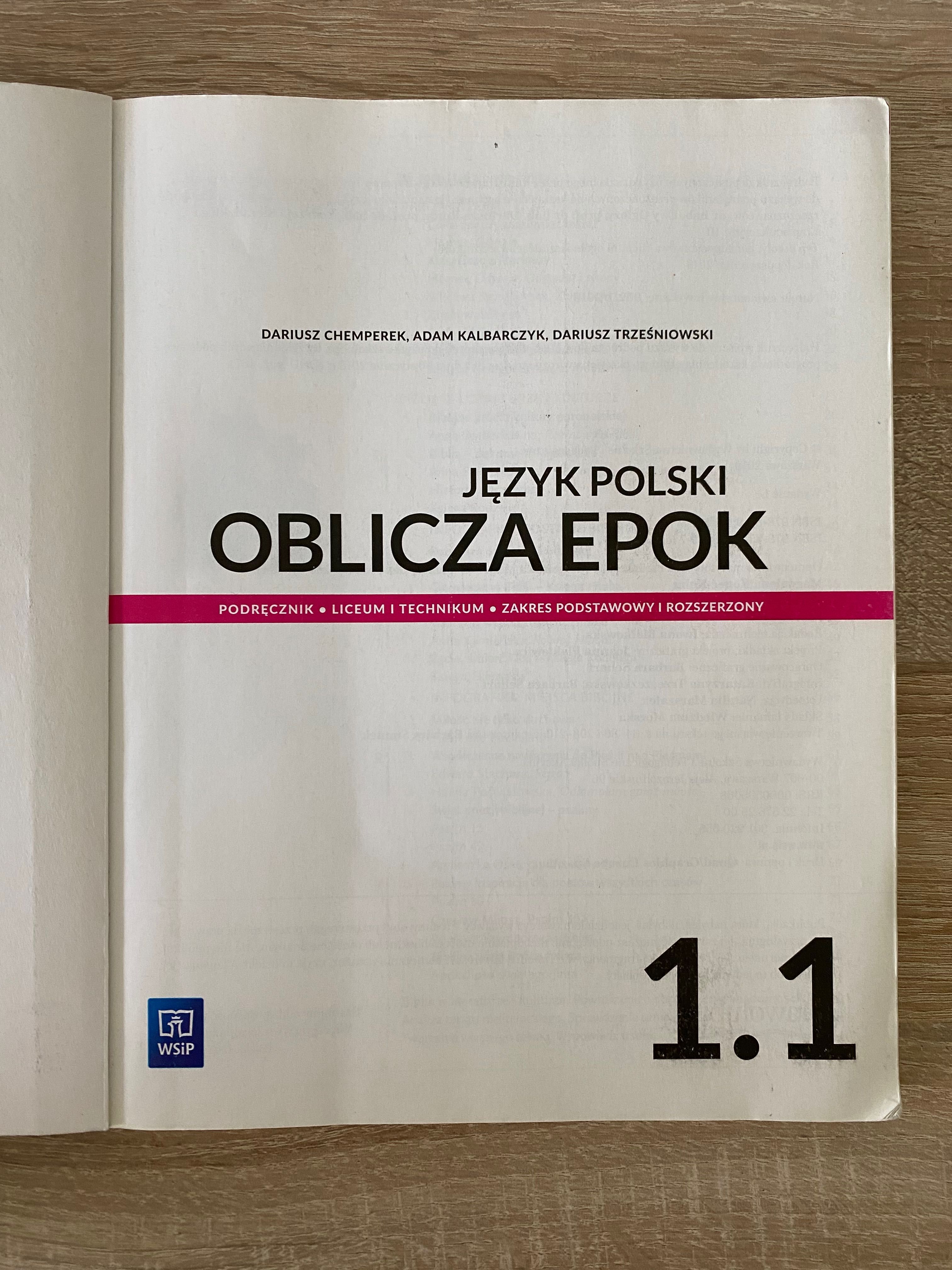 Oblicza epok język polski część 1.1 zakres podstawowy i rozszerzony