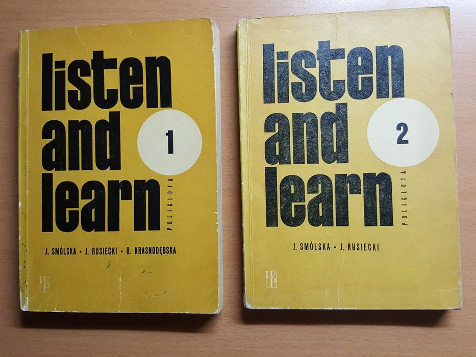 Listen and learn, cz. 1 i 2, KURS j. angielskiego, angielski, książki
