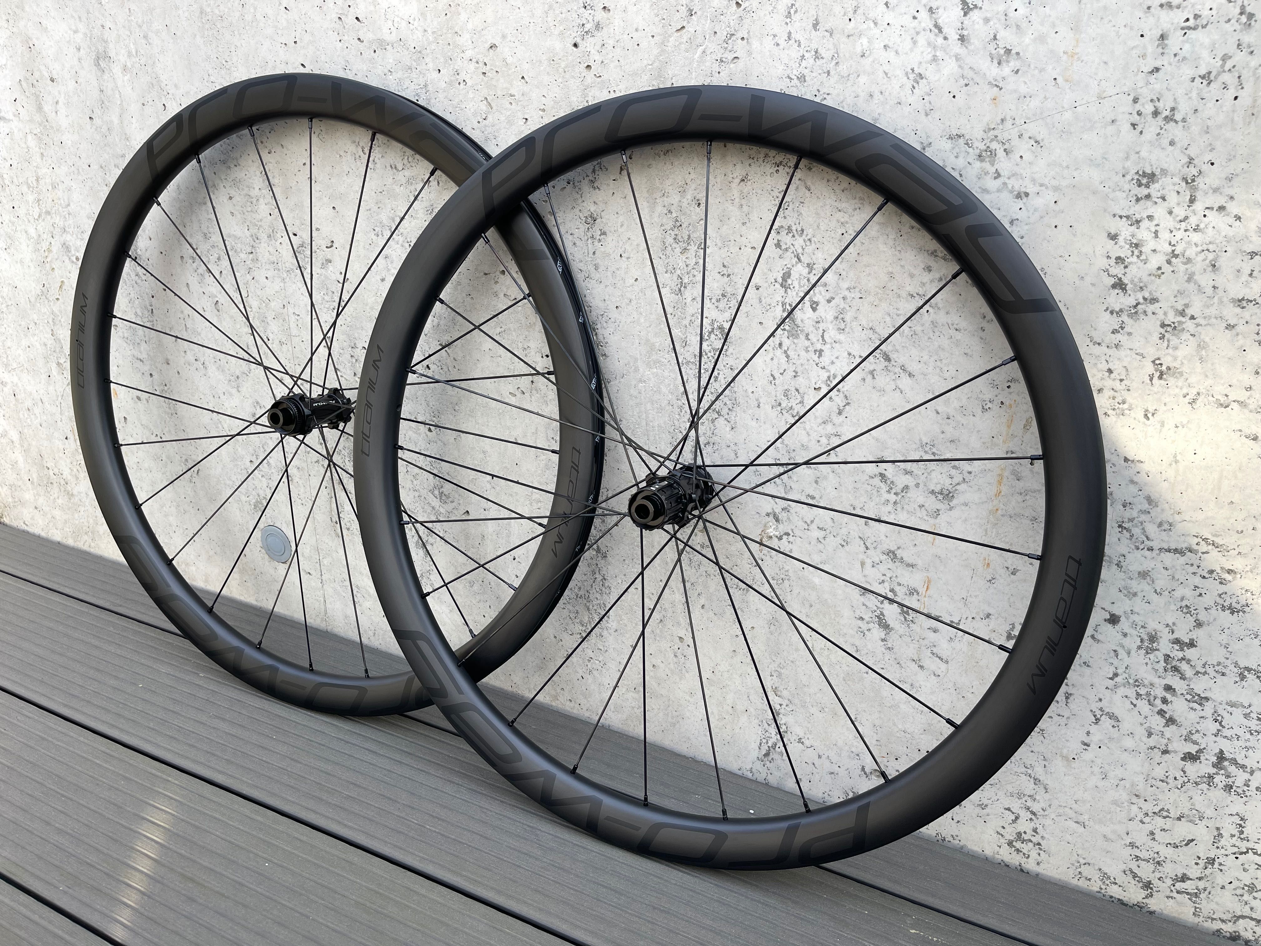 Koła szosowe carbon PRO-WAY TITANIUM 38mm 1280g! disc (karbonowe rower