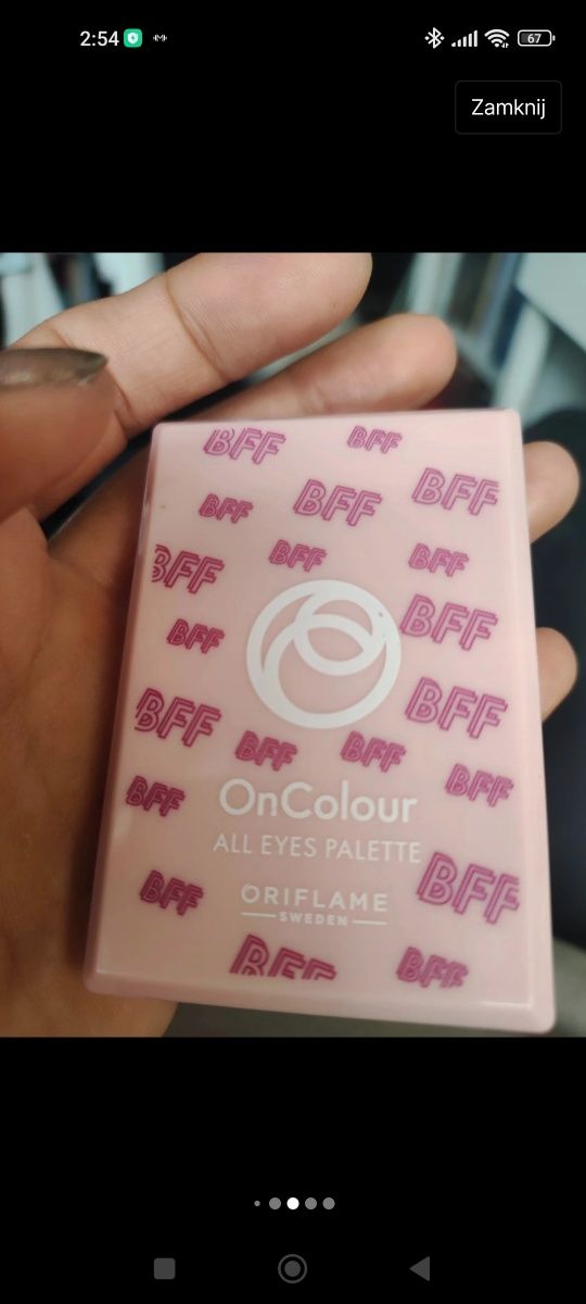 Używane cienie do oczu Oriflame Eyeshadow palette OnColour BFF