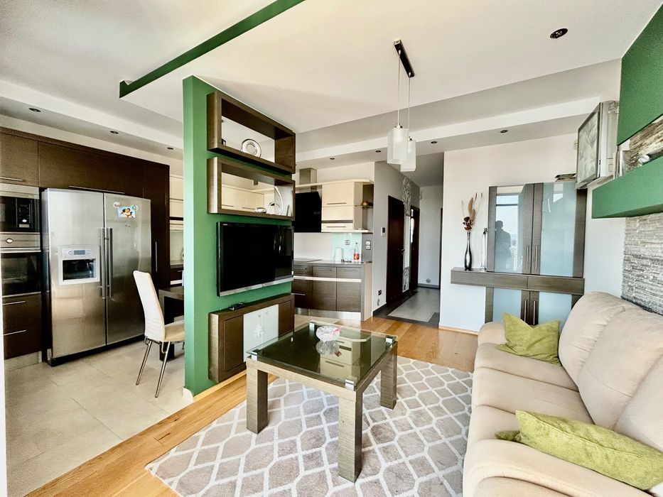 Apartament, ostatnie piętro, Wiślane Tarasy, klima