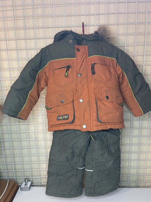 Костюм зимний , очень теплый и удобный 86 см
