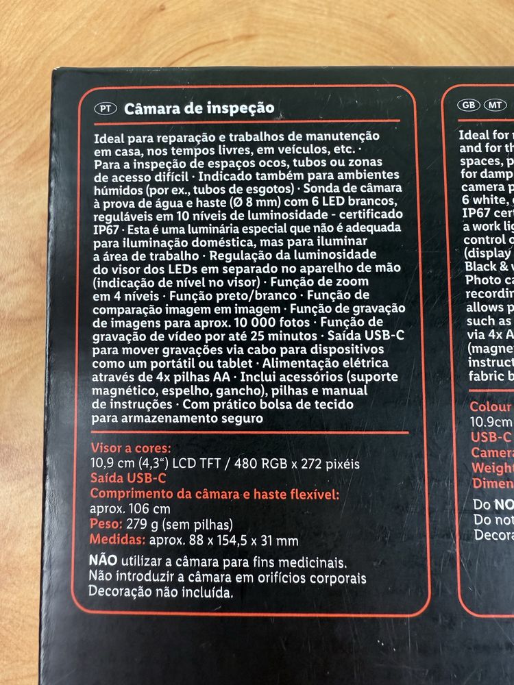 Câmara Endoscópio Digital **novo**