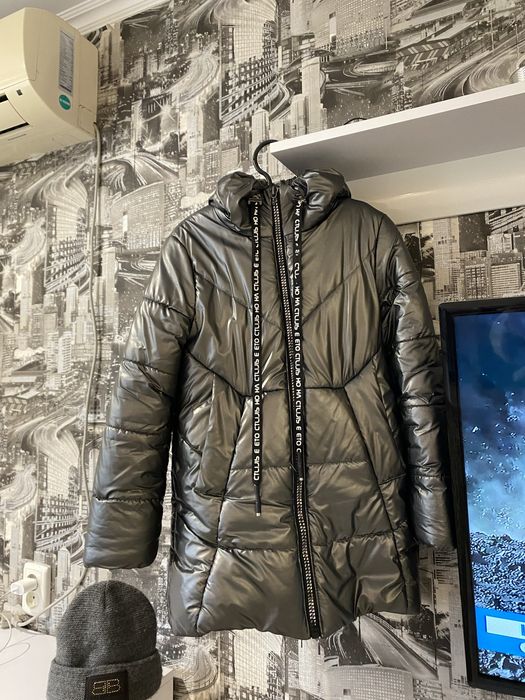 Куртка пальто з  шапочкою шапка курточка пуховик пуховік