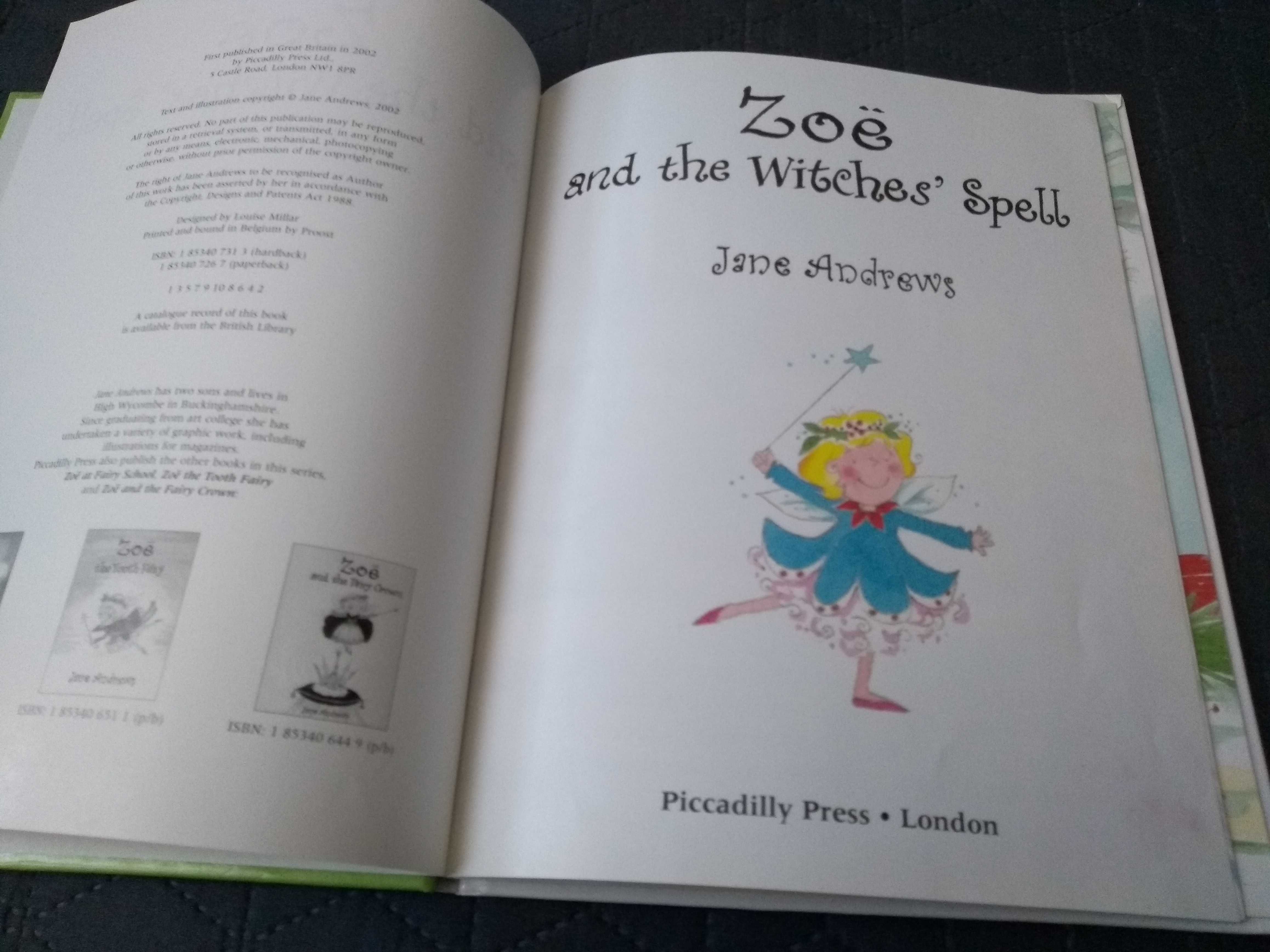 Książka po angielsku Zoe and the Witches' Spell, Jane Andrews