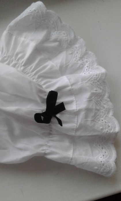 Белоснежные панталоны-шаровары с прошвой в викторианском стиле Батал