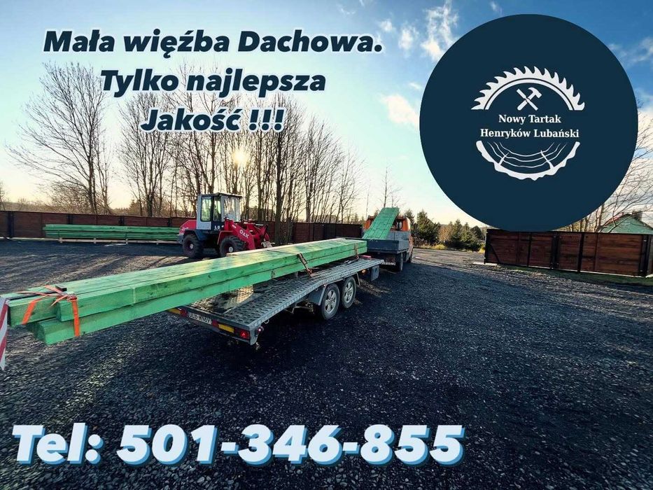 Drewno Tarcica Kantówka Kantówki Belka Belki Legar Słupek Nowy Tartak.