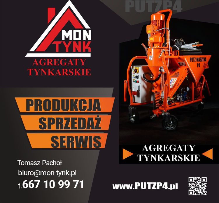 Agregat Tynkarski PUTZ P4 maszyna do tynków. Niemieckie podzespoły
