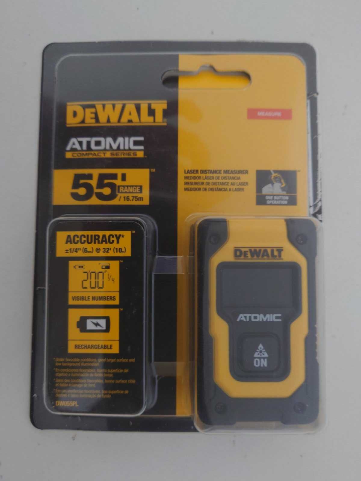 Лазерный дальномер рулетка  DeWALT DW055PL