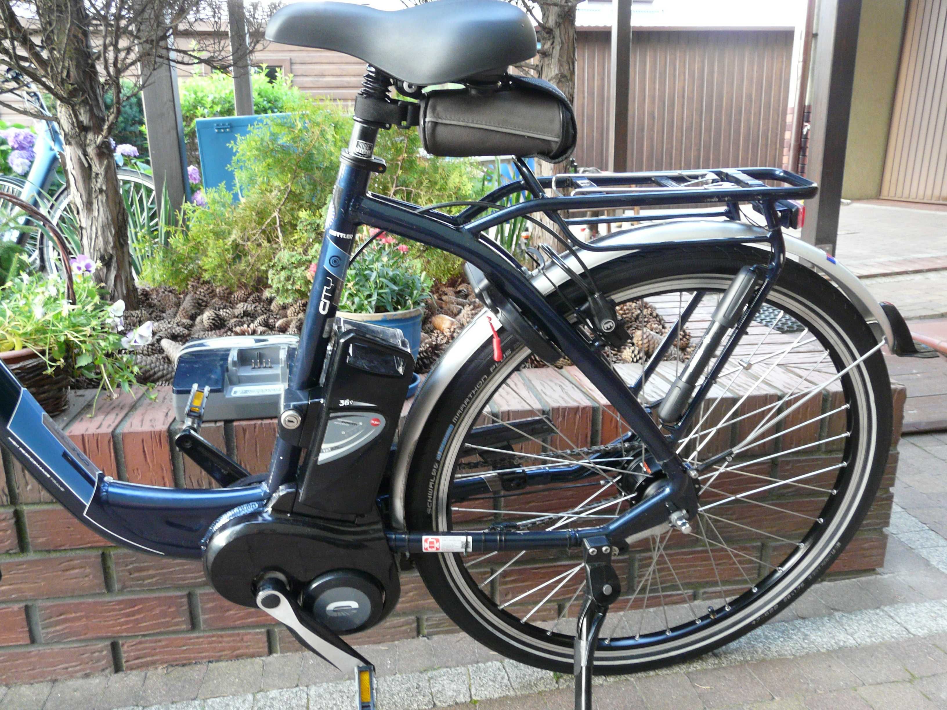 Rower elektryczny KETTLER City Comfort 28"/55 -ładny sprawny Germany