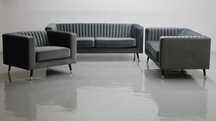 TAB nowy fantastyczny komplet 3+2+1 SOFA KANAPA zestaw welur  VELLUTTO