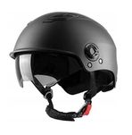 Kask rowerowy WESTT z szybką do skateboardingu L/XL czarny mat