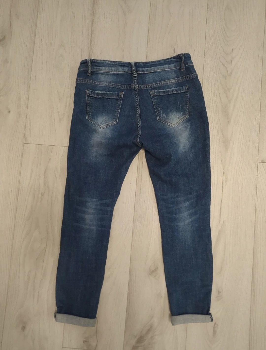 Spodnie z dziurami denim (M)