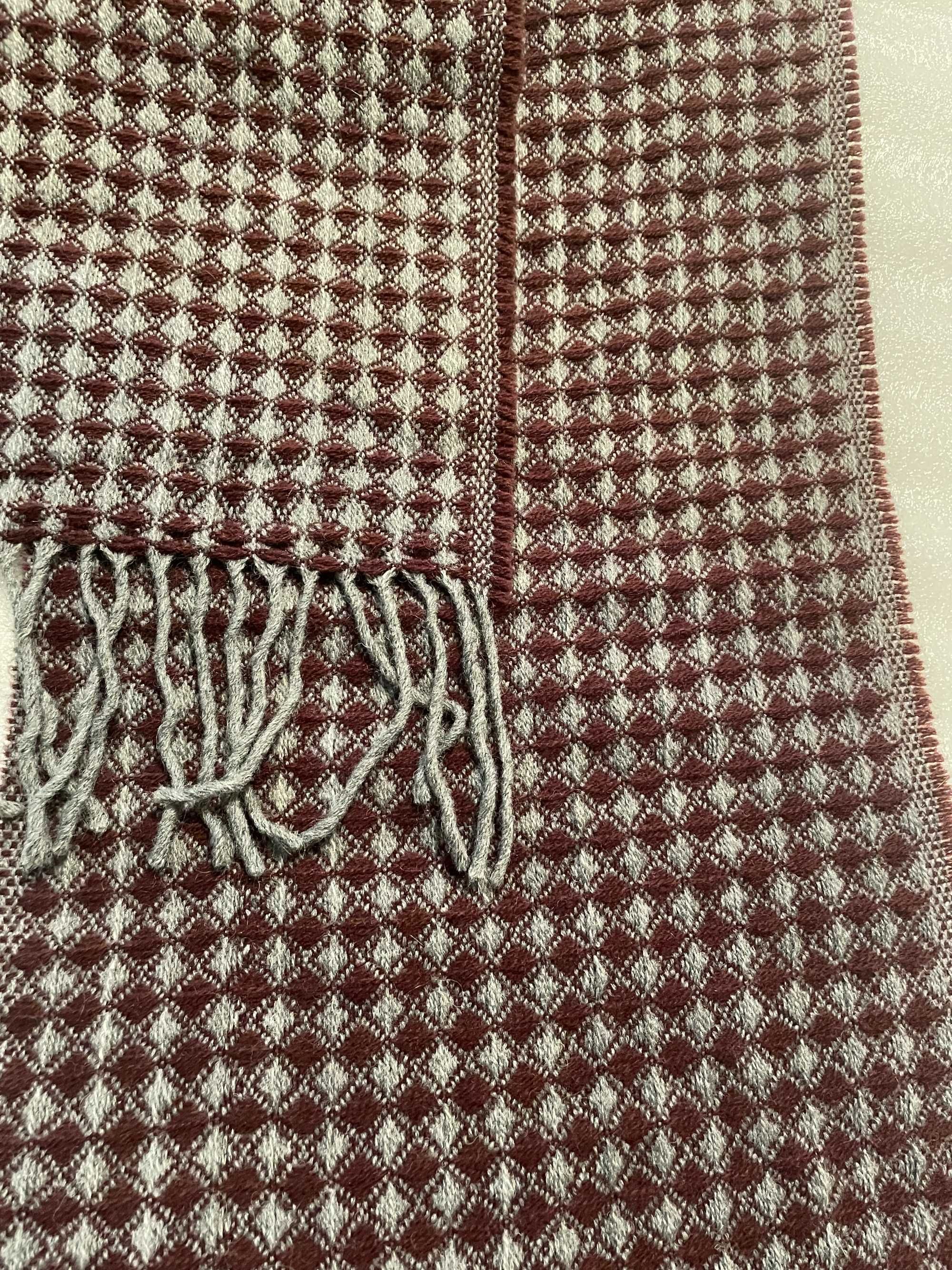 Elegancki, męski szalik zimowy z wełną Made in Italy