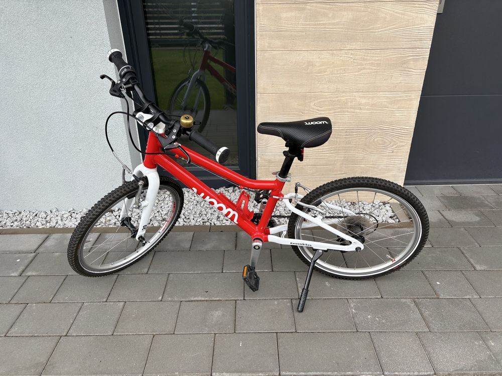 Rower Woom 4 20 cali nóżka dzwonek lampka