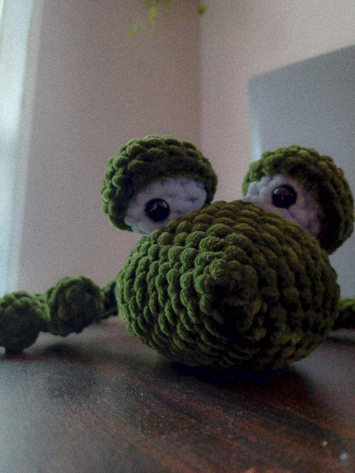 Jaszczurka amigurumi