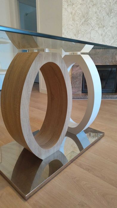 Mesa de vidro (90x160 cm)