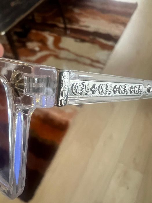 Przezroczyste okulary chrome