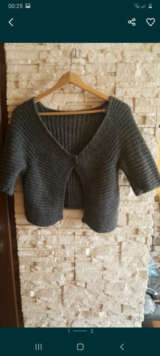 Sweter narzutka bolerko