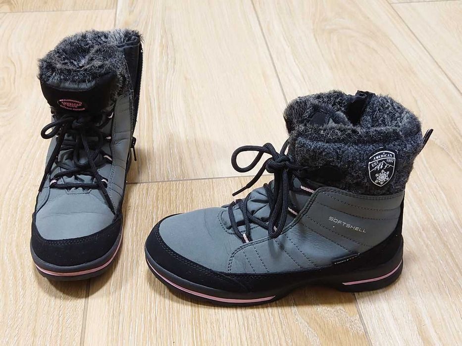 Buty zimowe dziecięce r. 34 i 35 markowe