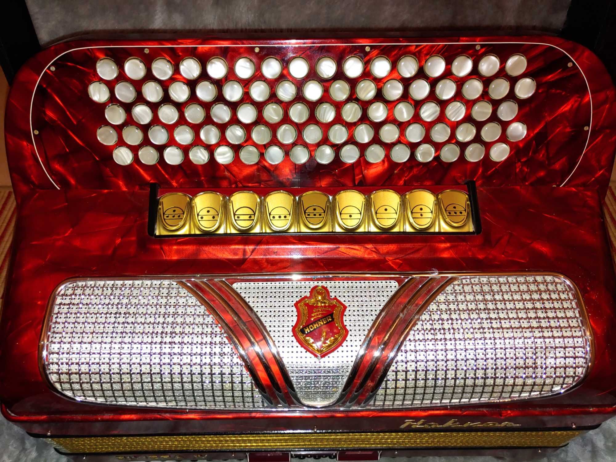 Hohner Riviera IV 4a Quarta voz de botões em bom estado