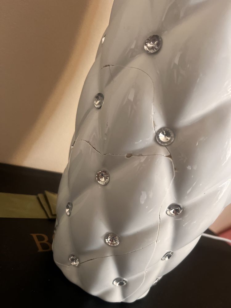 Lampa glamour duża ok 55 cm gratis lampka diamenciki stylowa