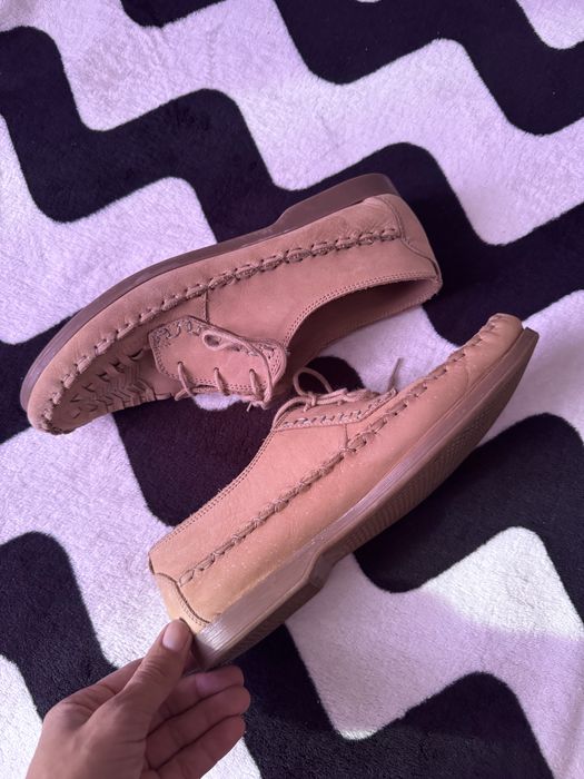 Шкіряні італійські плетені мокасини в етно стилі Bingo
