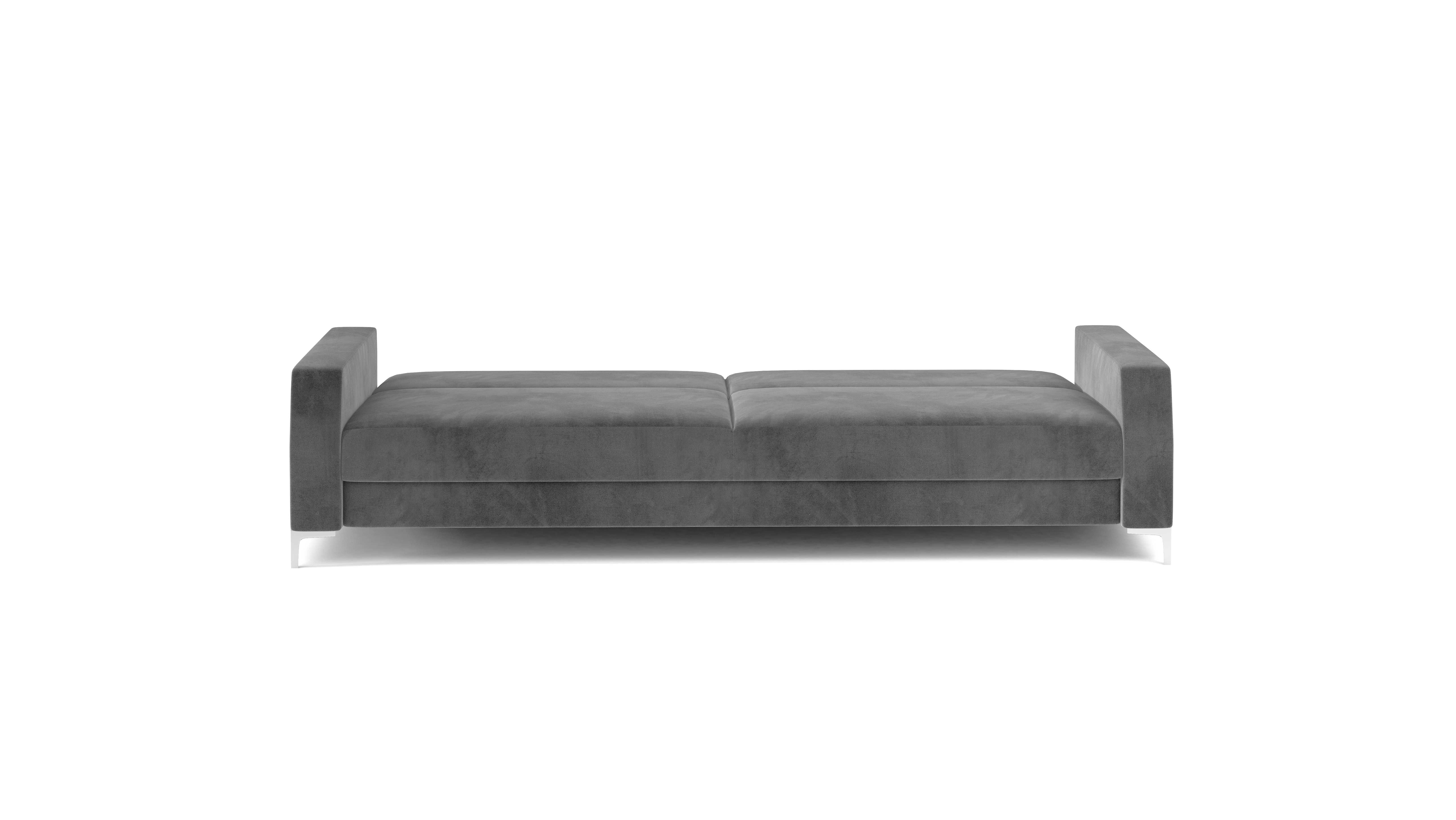 KANAPA szara z funkcją spania sofa z pojemnikiem szybka dostawa nowa