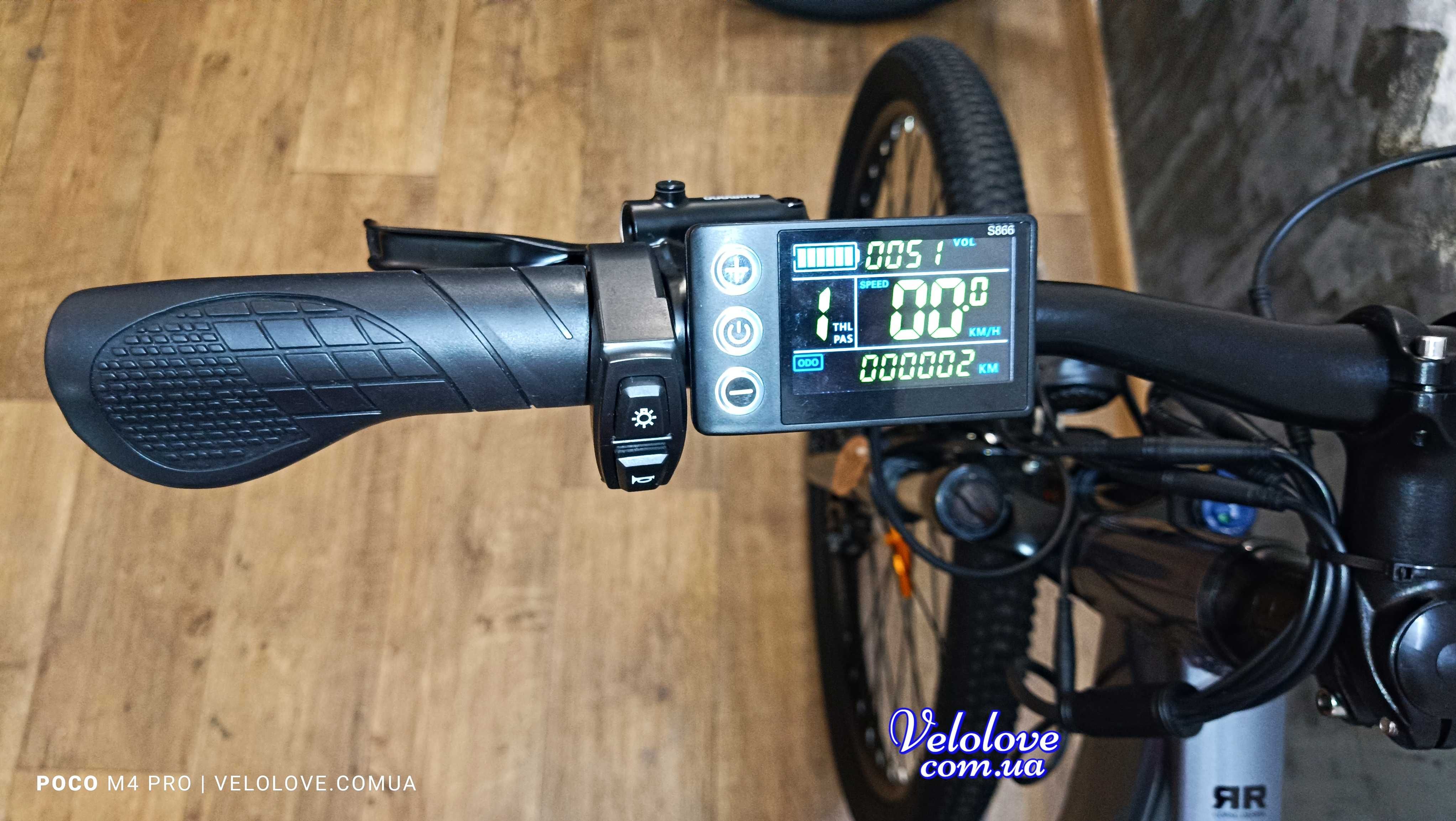 Мощный ЭЛЕКТРОВЕЛОСИПЕД, колеса 29", рама 19", 500 W, 48V/15Ah, гидрав