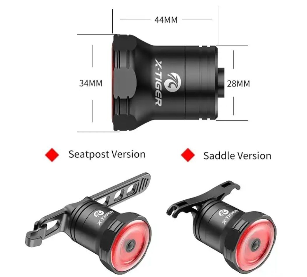 Luz led dianteira bicicleta - com sensor  de travagem NOVA