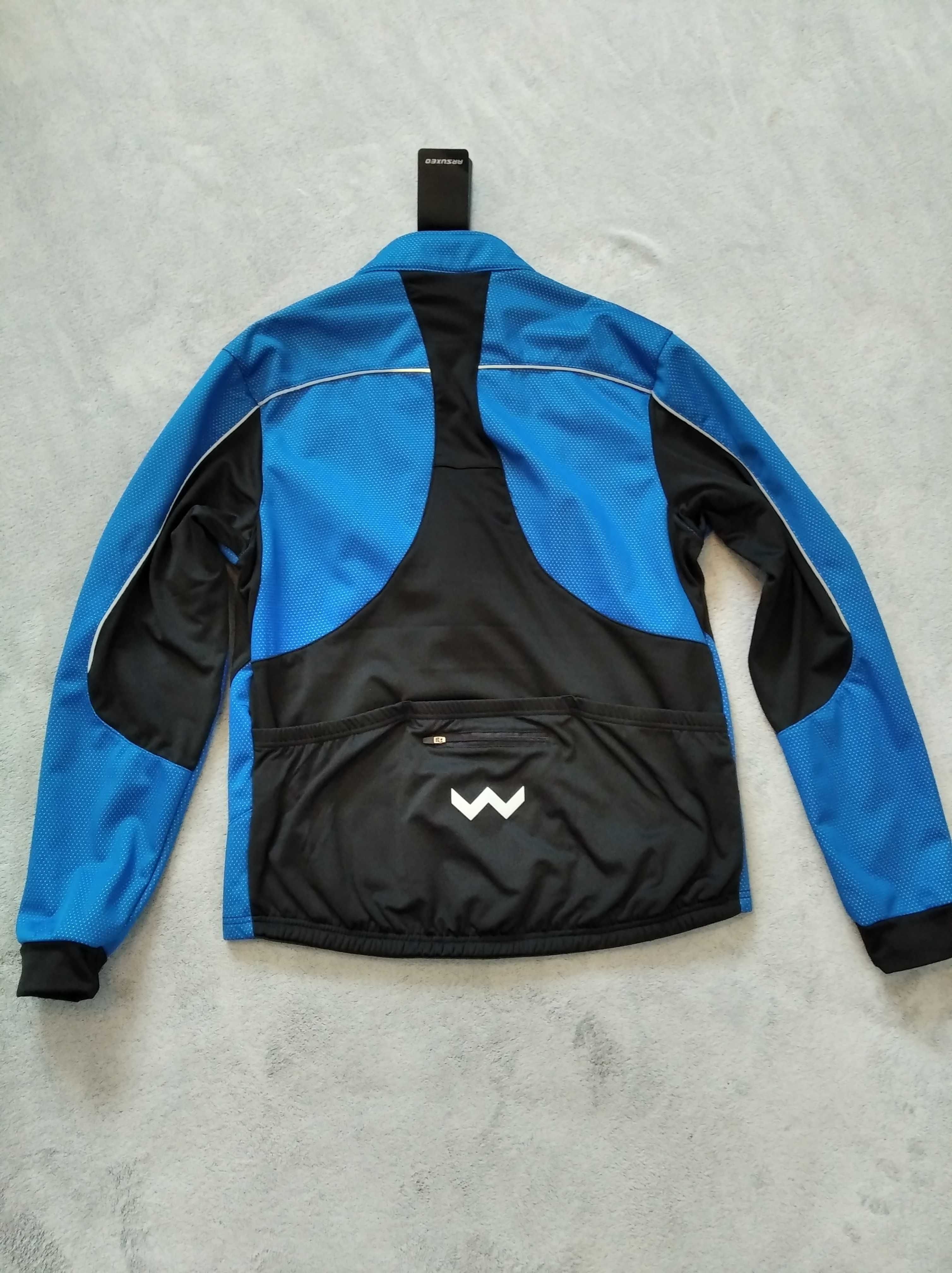 Nowa kurtka bluza rowerowa softshell męska Arsuxeo roz. L ocieplana