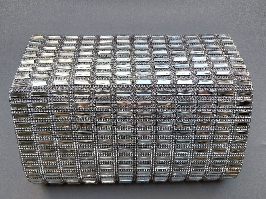 Torebka kopertówka Aldo srebrna