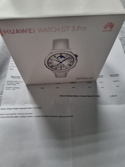 Huawei watch GT 3 pro biały elegant
