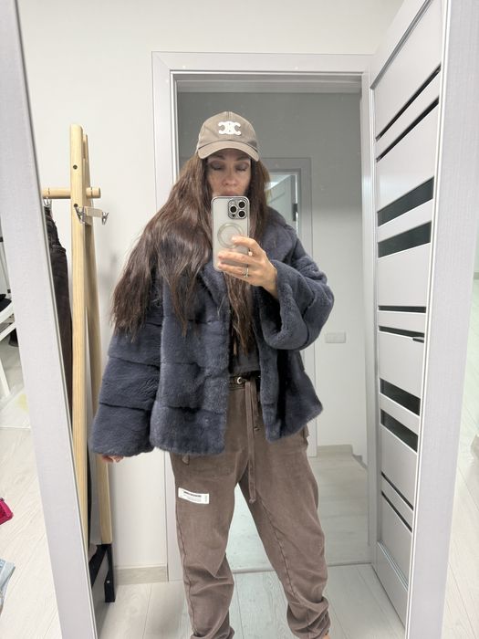 Продам норковвй полушубок , цельные пластины