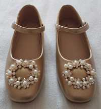 Sapatos Dourados Cerimónia Menina/Mulher, T35