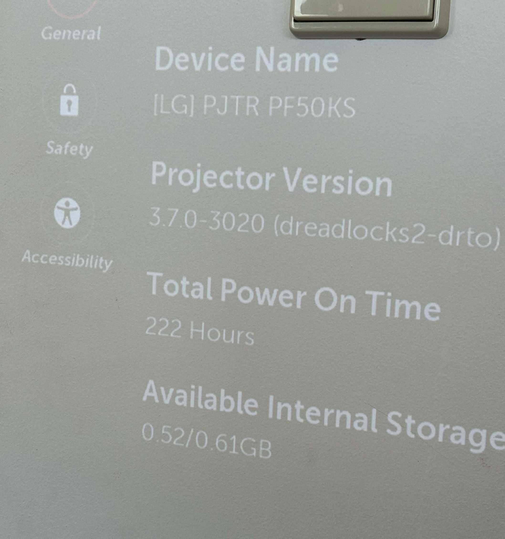 Projector LG CineBeam PF50KS