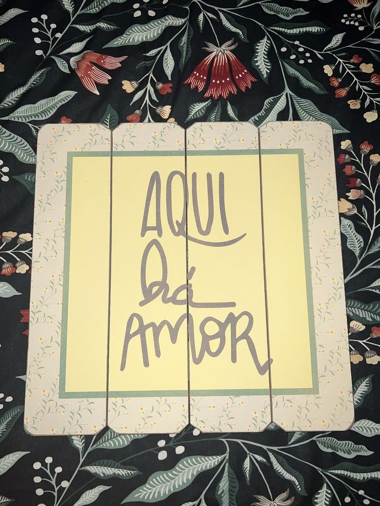 Quadro Kasa - “aqui ha amor”