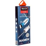 Кабель WALKER C590 з магнітним роз'ємом Micro, Lightning