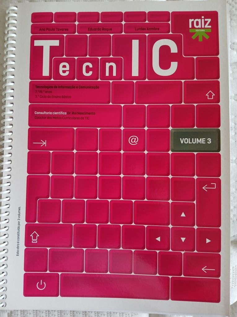 Manuais TIC - TecnIC 7 e 8º Anos - 3 Volumes