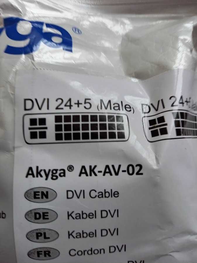 Kabel DVI nowy AK-AV-02