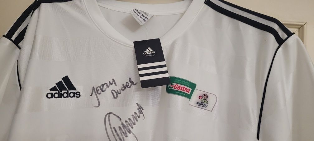 Koszulka adidas z autografem Dudka. Nowa. 2xl.Polecam.