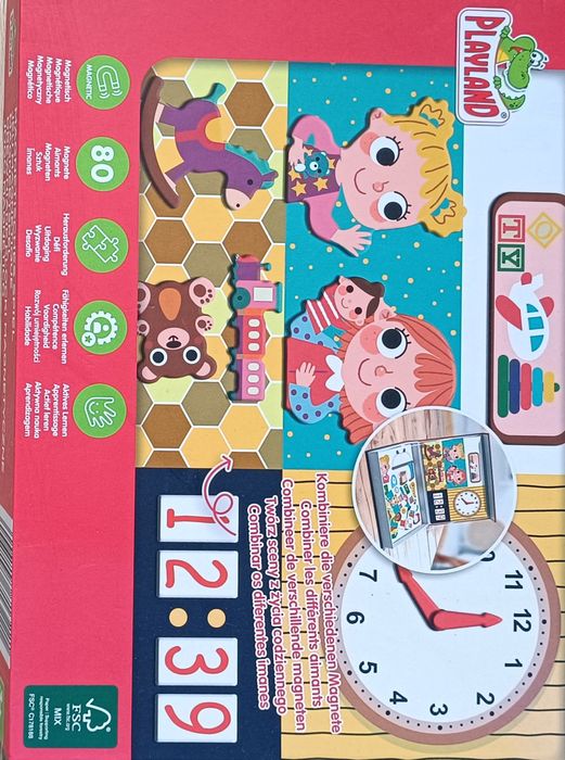 Drewniane klocki magnetyczne