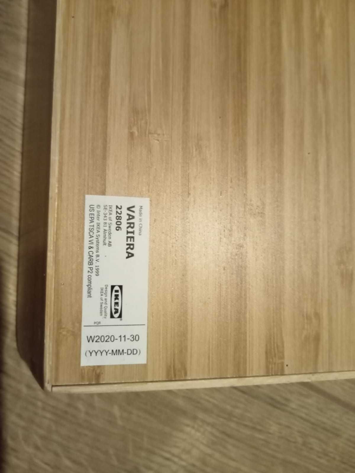 Taca na sztućce, jasny bambus, Ikea