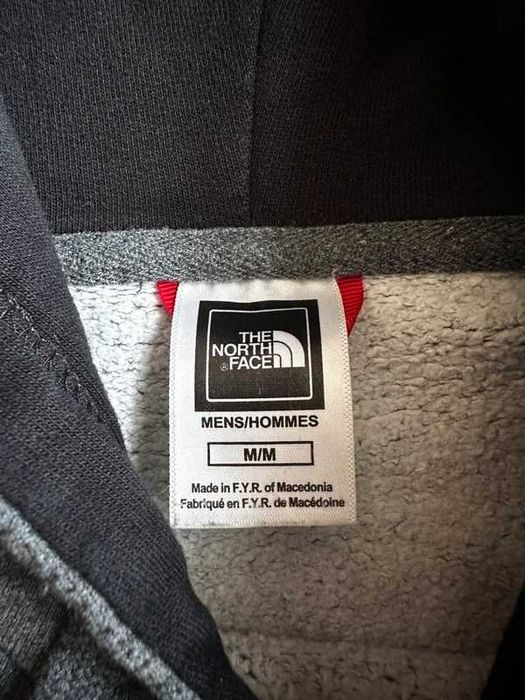 Bluza The North Face hoodie z kapturem szara Logo