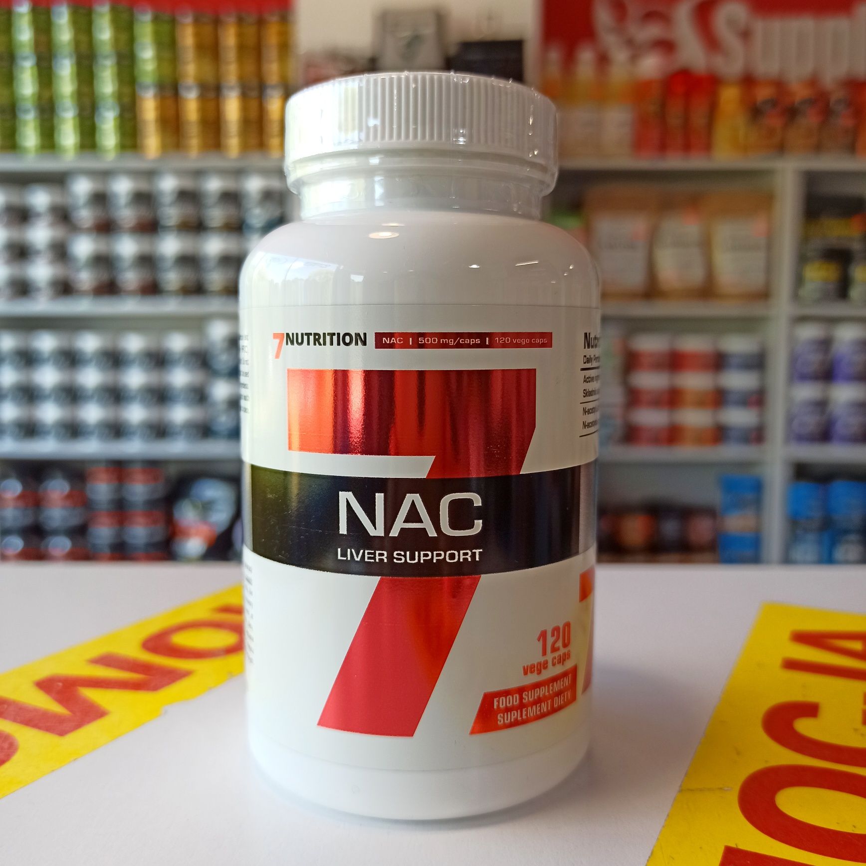 7Nutrition NAC 120kaps, N-acetylo L-Cysteina, Zdrowa Wątroba