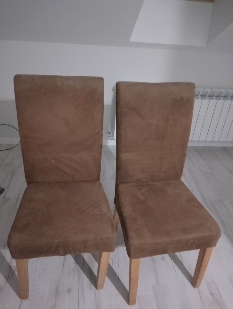 2 x krzesła drewniane