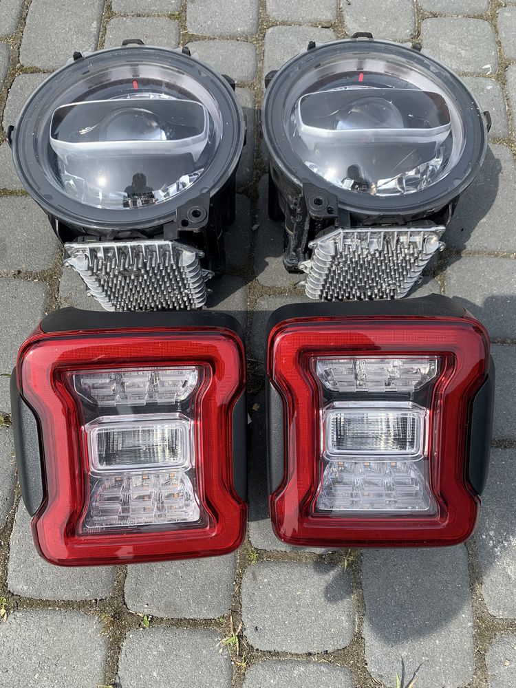 Lampy przód tył Led kpl.Jeep Wrangler JL 18-23r EUROPA