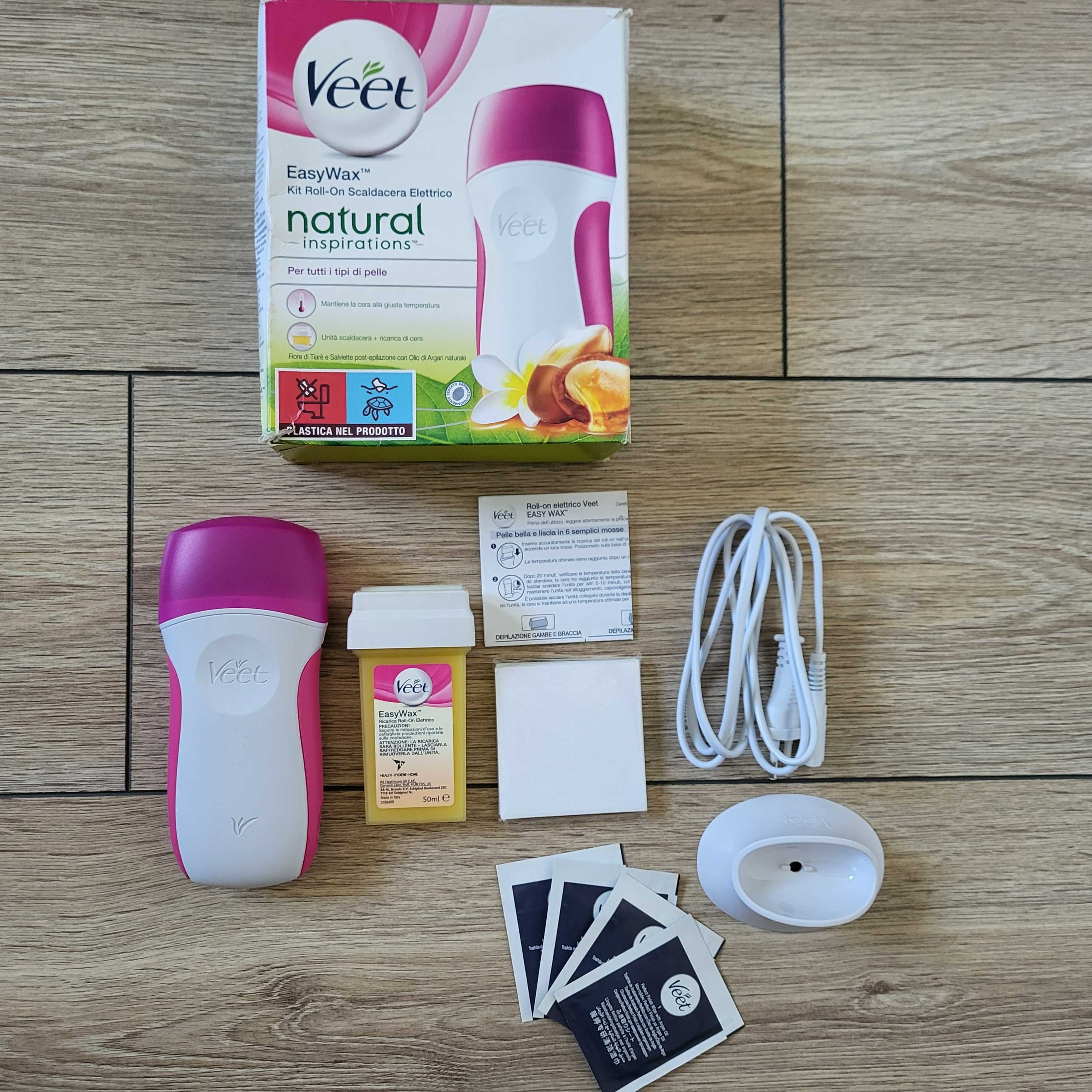 Veet EasyWax elektryczny podgrzewacz wosku  + wkład zestaw