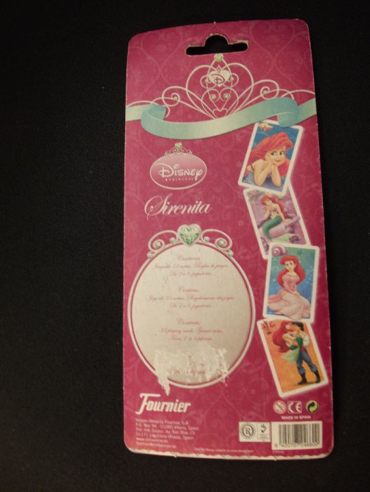Fournier - Baralho de cartas Disney - Jogo Pequena Sereia