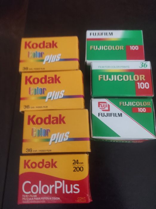 Rolos da Kodak para máquina fotográfica